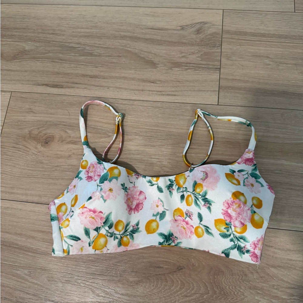 Victoria's Secret Lemon and Floral Print Top